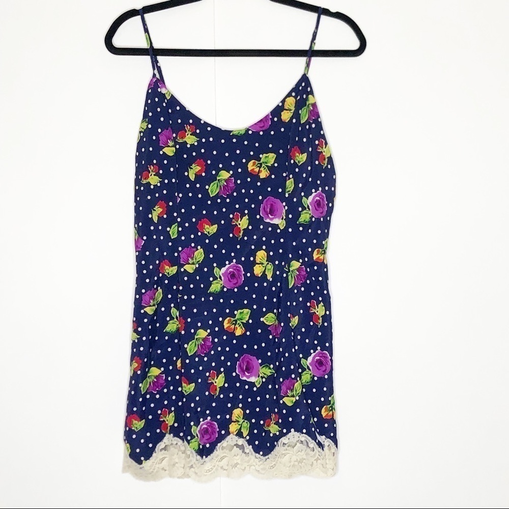Victoria’s Secret Gold Label‎ Blue Polka Dot Chemise